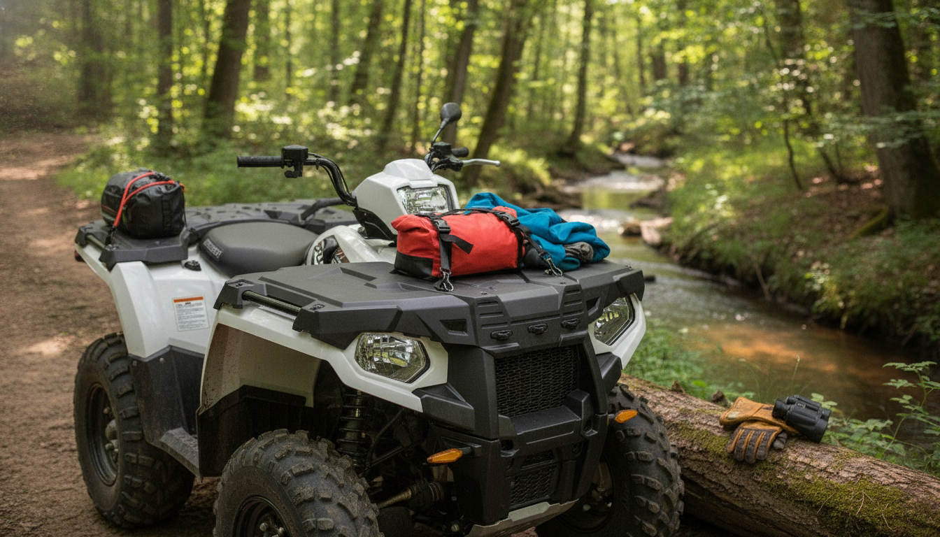ATV Front Rack Lid Cover: Dry, Secure Gear Up Front