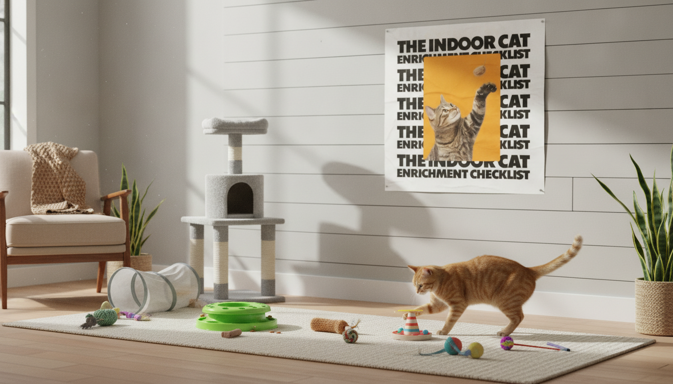 Indoor Cat Enrichment Checklist: Daily & Weekly Ideas