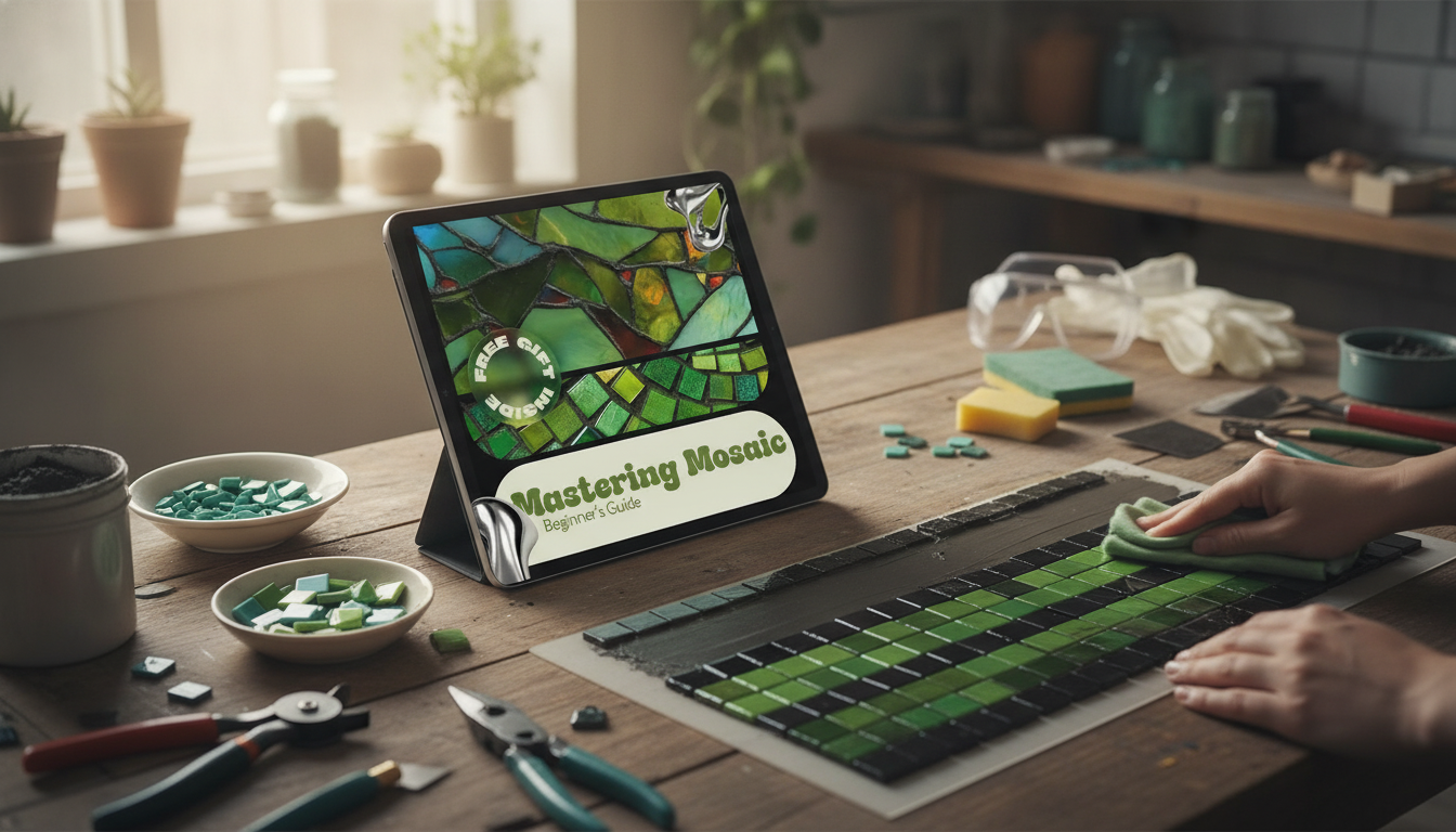 Mosaic for Beginners: Tools, Tiles, Grout & Clean Lines