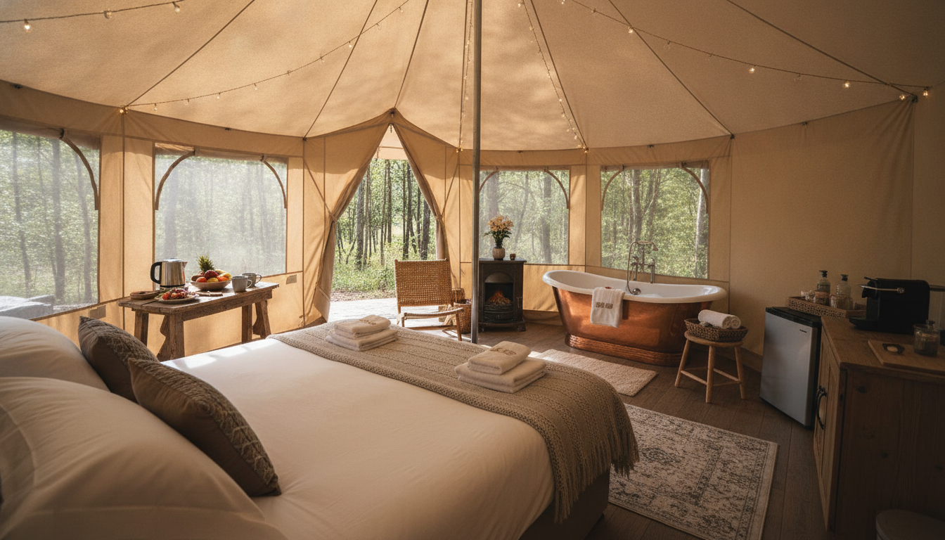 Luxury Glamping Amenities: A First-Timer Booking Checklist
